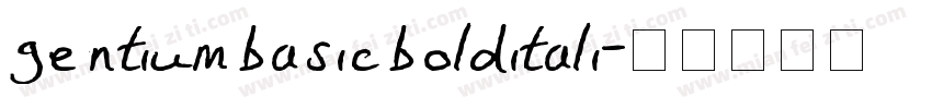 gentiumbasicbolditali字体转换