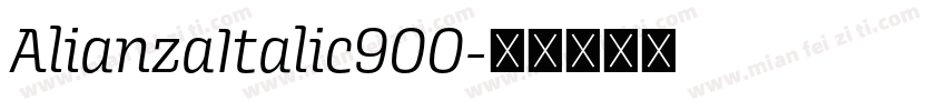 AlianzaItalic900字体转换