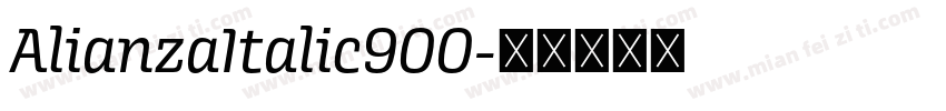 AlianzaItalic900字体转换