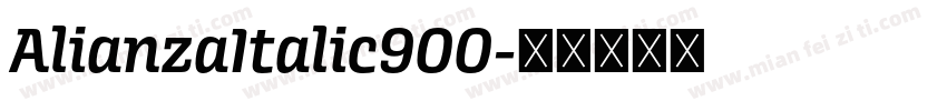 AlianzaItalic900字体转换