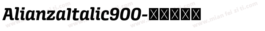 AlianzaItalic900字体转换