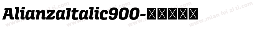 AlianzaItalic900字体转换