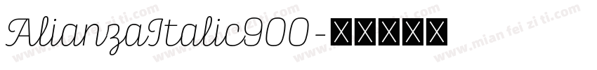 AlianzaItalic900字体转换