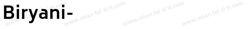 Biryani字体转换