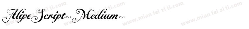 AlipeScript-Medium字体转换