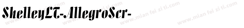 ShelleyLT-AllegroScr字体转换