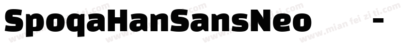 SpoqaHanSansNeo字体字体转换