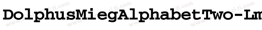 DolphusMiegAlphabetTwo-Lmv5字体转换