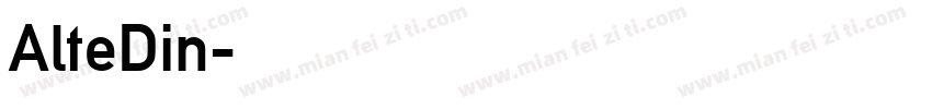 AlteDin字体转换