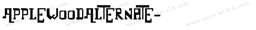 ApplewoodAlternate字体转换