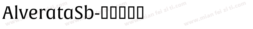 AlverataSb字体转换