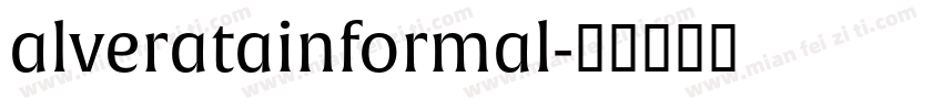 alveratainformal字体转换