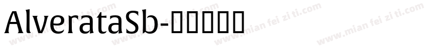 AlverataSb字体转换