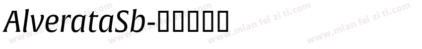 AlverataSb字体转换