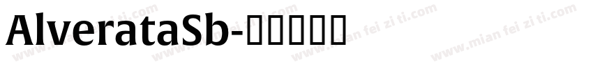AlverataSb字体转换