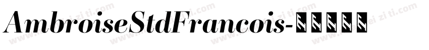 AmbroiseStdFrancois字体转换