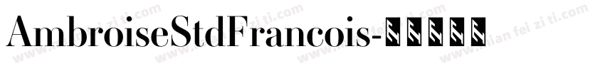 AmbroiseStdFrancois字体转换