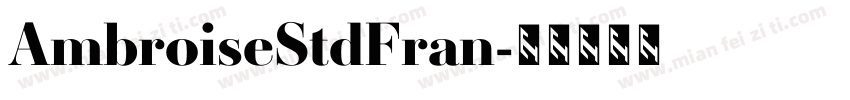 AmbroiseStdFran字体转换
