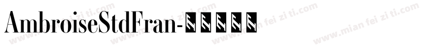 AmbroiseStdFran字体转换