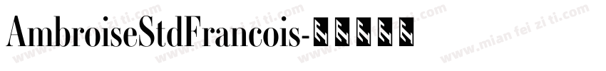 AmbroiseStdFrancois字体转换