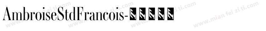 AmbroiseStdFrancois字体转换