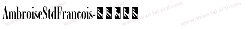 AmbroiseStdFrancois字体转换