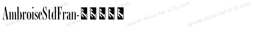 AmbroiseStdFran字体转换