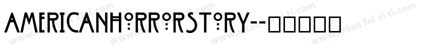 AmericanHorrorStory-字体转换