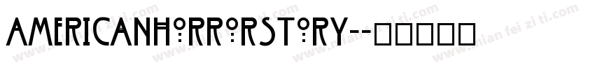 AmericanHorrorStory-字体转换