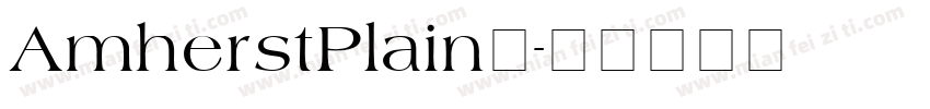 AmherstPlain◆字体转换