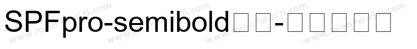 SPFpro-semibold字体字体转换