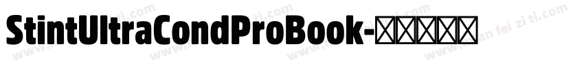 StintUltraCondProBook字体转换