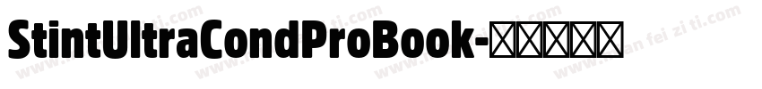 StintUltraCondProBook字体转换