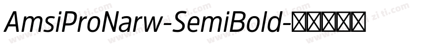 AmsiProNarw-SemiBold字体转换