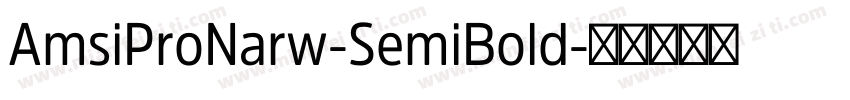 AmsiProNarw-SemiBold字体转换
