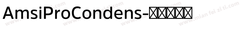 AmsiProCondens字体转换