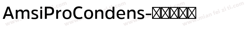 AmsiProCondens字体转换