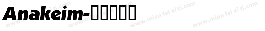 Anakeim字体转换