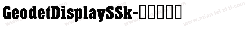 GeodetDisplaySSk字体转换