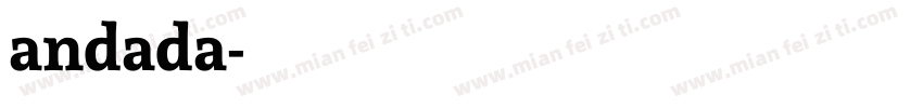 andada字体转换