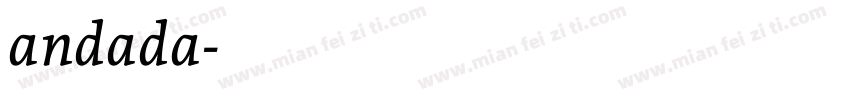 andada字体转换