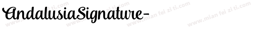 AndalusiaSignature字体转换