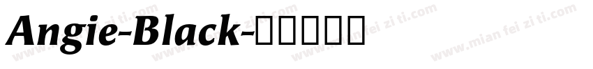Angie-Black字体转换