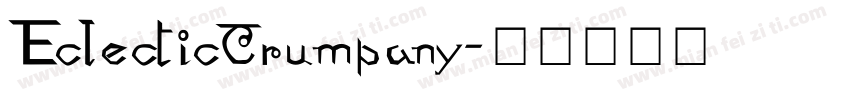 EclecticCrumpany字体转换