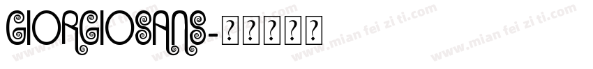 giorgiosans字体转换