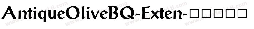 AntiqueOliveBQ-Exten字体转换