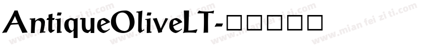 AntiqueOliveLT字体转换