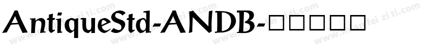 AntiqueStd-ANDB字体转换