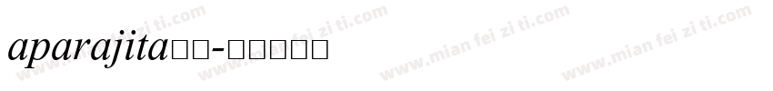 aparajita字体字体转换