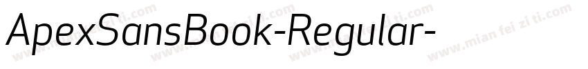 ApexSansBook-Regular字体转换